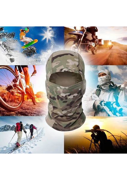 No.19 Tarzı Taktik Kamuflaj Balaclava Tam Yüz Maskesi Cs Wargame Ordu Avcılık Bisiklet Sporları Kask Astar Kap Askeri Multicam Arf# (Yurt Dışından)