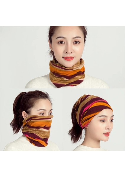 No.10 Tarzı 1 Adet Unisex Renkli Fular Yumuşak Pamuk Sıcak Boyun Eşarp Yaka Sihirli Bandana Yüz Kapağı Doğa Sporları Koşu Bisiklet Aksesuarı (Yurt Dışından)