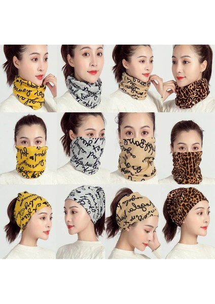 No.10 Tarzı 1 Adet Unisex Renkli Fular Yumuşak Pamuk Sıcak Boyun Eşarp Yaka Sihirli Bandana Yüz Kapağı Doğa Sporları Koşu Bisiklet Aksesuarı (Yurt Dışından)