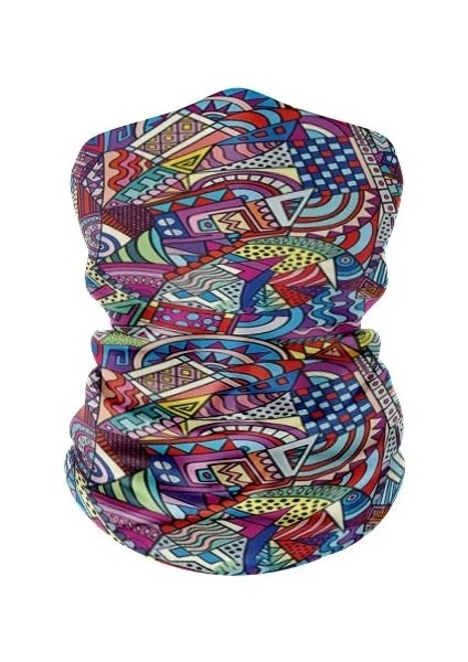 Stil9 Stili Renkli Baskılı Kadın Bandana Çok Fonksiyonlu Dikişsiz Sihirli Boyun Atkıları Bisiklet Tırmanma Rüzgar Geçirmez Yumuşak Esneklik Yüz Eşarp (Yurt Dışından)