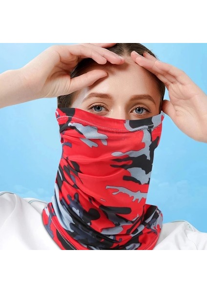 Gri Kare Stili Açık Güneş Koruma Eşarp Bisiklet Bandana Balaclava Kamp Avcılık Maskesi Motosiklet Aksesuarları Yüz Maskesi Snood Spor (Yurt Dışından) modelleri
