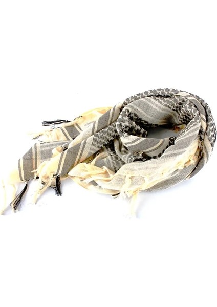 Bej Tarzı Tek Boyut 100% Pamuk Arap Keffiyeh Shemagh Eşarp Açık Askeri Erkekler Kış Rüzgar Geçirmez Eşarplar Kalınlaşmış Kare Kadın Eşarplar Moda (Yurt Dışından)