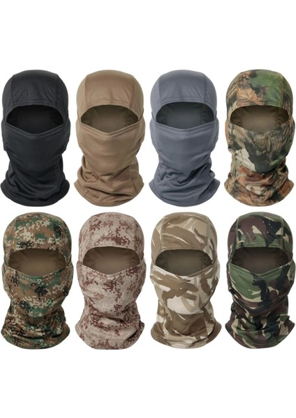 Akrep Çöl Stili 2021 New Military Tactical Balaclava Full Face Mask Scarf Paintball Mask Bandana Army Outdoor Fishing Hunting Camo Neck Gaiter (Yurt Dışından)