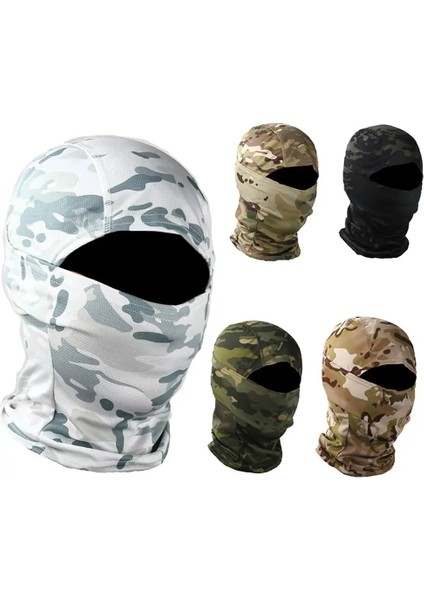 Akrep Çöl Stili 2021 New Military Tactical Balaclava Full Face Mask Scarf Paintball Mask Bandana Army Outdoor Fishing Hunting Camo Neck Gaiter (Yurt Dışından)