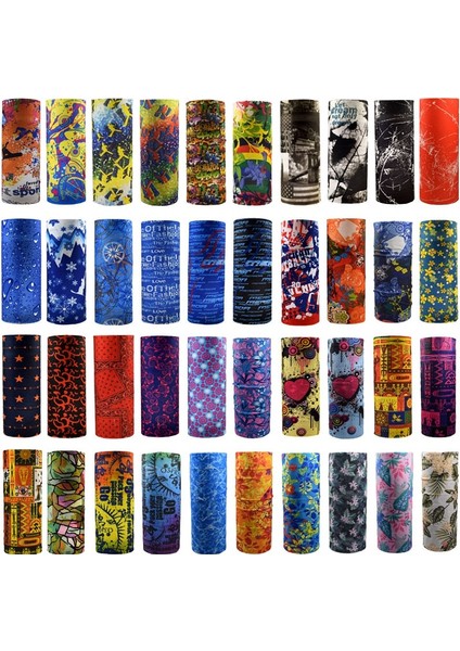 No.53 Tarzı 24X48CM 100 Colors Bandana Men Women Magic Scarf Cycling Hiking Camping Neck Tube Scarf Bandana Outdoor Bike Motorcycle Face Mask (Yurt Dışından) modelleri