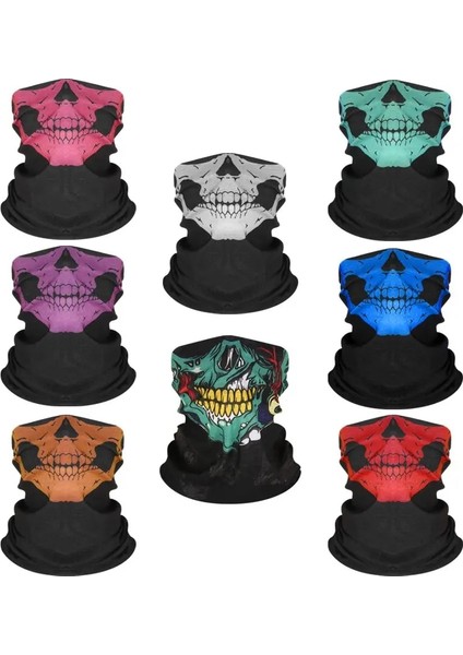 4-1pc Style Çok Fonksiyonlu Kafatası Maskeleri Üçgen Eşarp Bisiklet Bandana Spor Kamp Avcılık Koşu Bisiklet Boyun Isıtıcı Yüz Körüğü Erkekler (Yurt Dışından) indirimleri