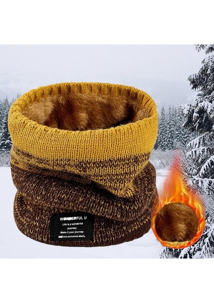 A8 Stili Kış Eşarp Erkekler Için Polar Yüzük Bandana Örme Sıcak Katı Eşarp Kadın Boyun Isıtıcı Kalın Kaşmir Sıcak Mendil Kayak Maskesi (Yurt Dışından)