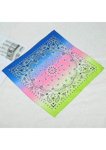 Kırmızı Sarı Yeşil Stil 55-55 cm Moda Yeni Ayçiçeği Degrade Renk Hip Hop Eşarp Doğa Sporları Sürme Çeşitli Pamuk Sokak Dansı 55*55 cm Kare Eşarp (Yurt Dışından) indirimleri