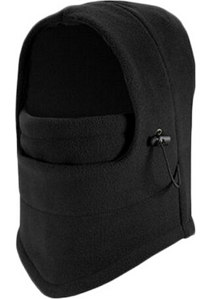 Siyah Stil Kış Polar Sıcak Kasketleri Şapka Erkek Kadın Boyun Isıtıcı Bonnet Yumuşak Kalın Tam Yüz Wargame Kap Yürüyüş Termal Eşarplar Kova Şapka (Yurt Dışından)