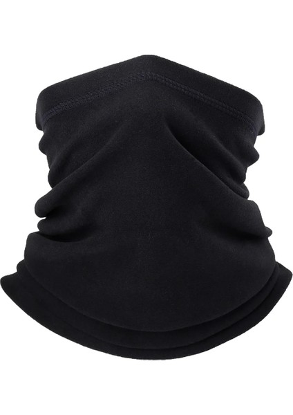 Siyah Stil Kış Sporları Termal Yüz Bandana Boyun Isıtıcı Bisiklet Eşarp Yarım Maske Polar Koşu Avcılık Kayak Maskesi Erkek Kadın Atkılar Soğuk (Yurt Dışından)