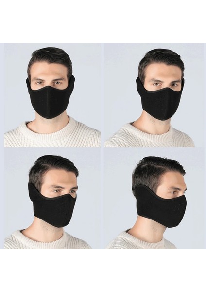 Kırmızı Stil Yeni Kış Yarım Yüz Maskesi Moda Termal Polar Kulak Ağız Kapağı Boyun Isıtıcı Rüzgar Geçirmez Bisiklet Snowboard Kayak Yürüyüş Spor Eşarp (Yurt Dışından)