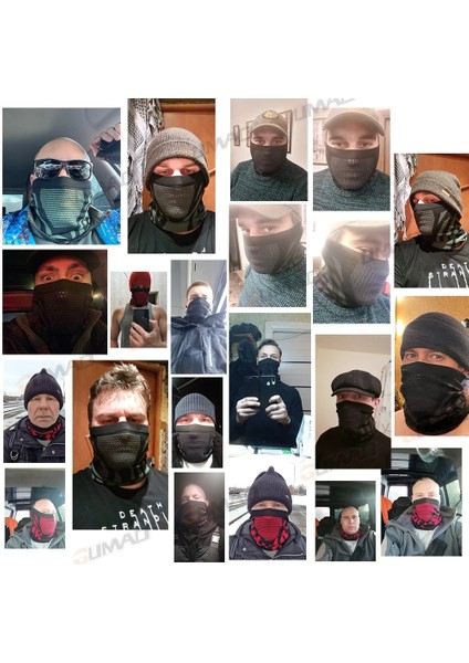 Kumral Tarzı Termal Kayak Maskesi Baskılı Yüz Kapağı Nefes Alabilir Bandana Boyun Isıtıcı Körüğü Yürüyüş Tüpü Eşarp Spor Bisiklet Kadın Erkek Maskeleri Kış (Yurt Dışından)
