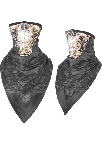 No.13 Tarzı Nefes Spor Kafatası Yüz Bandana Yarım Baskılı Maske Kayak Yeniden Kullanılabilir Tüp Eşarp Balıkçılık Yürüyüş Koşu Boyun Körüğü Kapak Erkekler Kadınlar (Yurt Dışından)