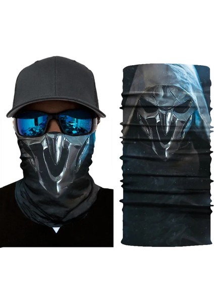 S619 Stili Süper Kahraman Venom Joker Kafatası 3D Dikişsiz Bandana Motosiklet Bisiklete Binme Yarım Yüz Maskesi Buffs Eşarp Kadın Erkek Işlevli Boyun Sıcak (Yurt Dışından)