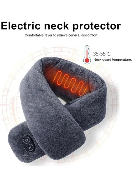 Mor Tarzı 2021 USB 3 Dişli Ajustable Isıtmalı Erkekler Kış Eşarp Sıcak Şal Boyun Wrap Kadınlar Akıllı Isıtma Düz Renk Titreşim Masaj Eşarp (Yurt Dışından) fiyatları