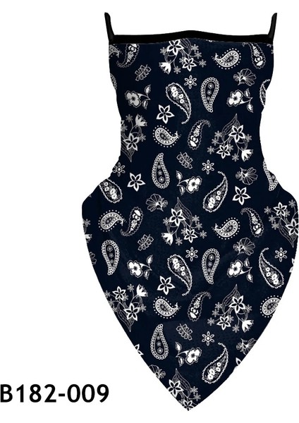 B182-009 Stili Moda Yüz Maskesi Boyun Tüp Eşarp Güneş Uv Rüzgar Koruması Çok Kullanımlı Bisiklet Motosiklet Kayak Snood Balaclava Bandana Kulak Askıları (Yurt Dışından)