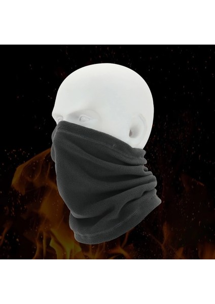 Kahverengi Tarzı Polar Polar Boyun Buff Spor Bandana Bisiklet Yarım Yüz Maskesi Kulak Isıtıcı Kış Sıcak Kayak Koşu Balıkçılık Eşarp Boyun Tüpü (Yurt Dışından)