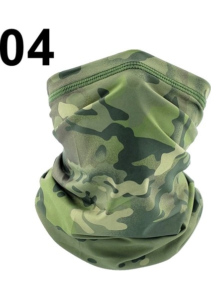 04 Cp Orman Stili Yarım Yüz Bandana Eşarp Bisiklet Balıkçılık Spor Yumuşak Pürüzsüz Elastik Nefes Tüp Boyun Körüğü Kapak Erkekler Taktik Yüz Eşarp (Yurt Dışından)
