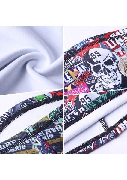 No.22 Tarzı Erkekler Kış Baskı Kafatası Bandana Polar Termal Boyun Koşu Kayak Yürüyüş Bisiklete Binme Avcılık Snowboard Spor Eşarp Yüz Maskesi Kadınlar (Yurt Dışından)