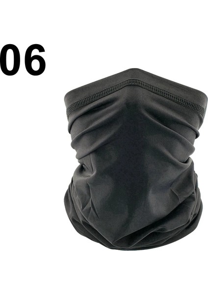 06 Siyah Stil Taktik Tüp Eşarp Boyun Bandana Erkekler Yüz Eşarp Nefes Alabilir Doğa Sporları Balıkçılık Bisiklet Boyun Koruma Motosiklet Boyun Koruma (Yurt Dışından)