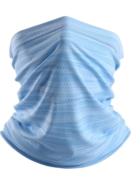Gök Mavisi Tarzı Yaz Lce Ipek Nefes Örgü Bandana Bisiklet Avcılık Koşu Eşarp Kayak Sürme Yürüyüş Snowboard Spor Yüz Maskesi Erkekler Kadınlar (Yurt Dışından)
