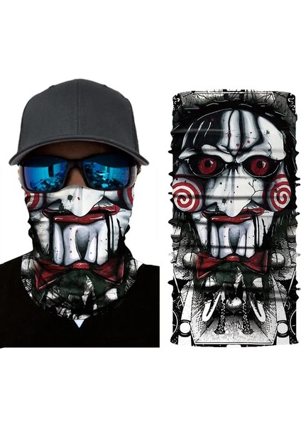 S021 Stili Süper Kahraman Venom Joker Kafatası 3D Dikişsiz Bandana Motosiklet Bisiklete Binme Yarım Yüz Maskesi Buffs Eşarp Kadın Erkek Işlevli Boyun Sıcak (Yurt Dışından) fırsatları