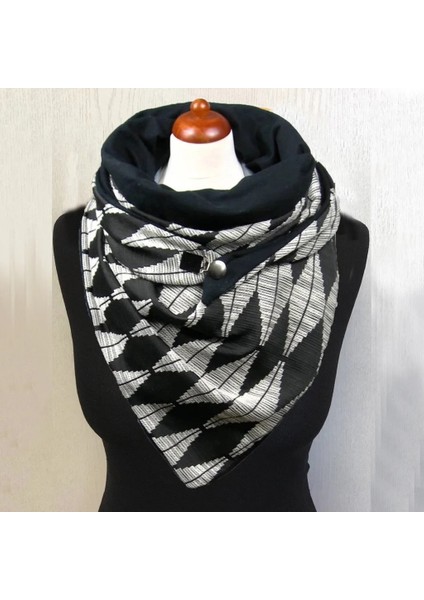 No.25 Tarzı Moda Kadın Tok Nokta Baskı Düğmesi Yumuşak Wrap Günlük Sıcak Eşarplar Şallar Fular En Soie Платок Женский (Yurt Dışından)