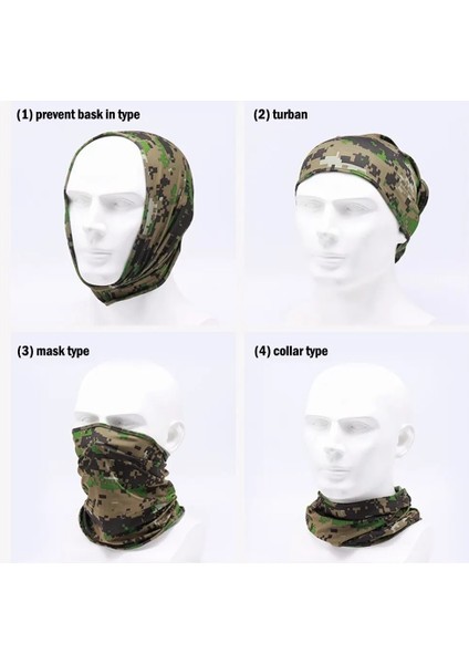 S67 Stili 2021 Buz Ipek Üçgen Eşarp Bisiklet Bandana Yürüyüş Kamp Avcılık Koşu Ordu Bisiklet Askeri Taktik Boyun Kapak Körüğü Erkekler (Yurt Dışından)