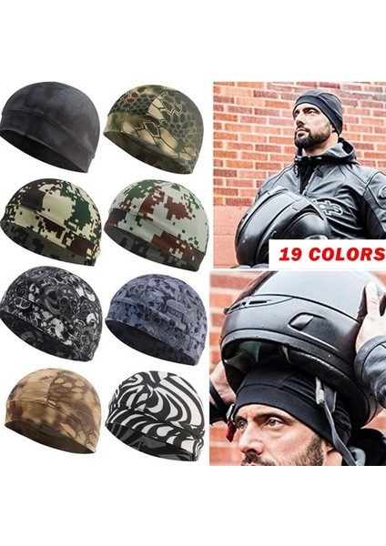 No.13 Tarzı 1 Adet Unisex Yaz Soğutma Kafatası Şapkalar Nefes Alabilir Ter Emici Açık Yürüyüş Balıkçılık Bisiklet Avcılık Ter Emici Kapaklar (Yurt Dışından) modelleri