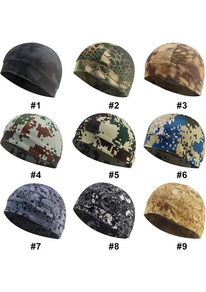 No.13 Tarzı 1 Adet Unisex Yaz Soğutma Kafatası Şapkalar Nefes Alabilir Ter Emici Açık Yürüyüş Balıkçılık Bisiklet Avcılık Ter Emici Kapaklar (Yurt Dışından) fırsatları