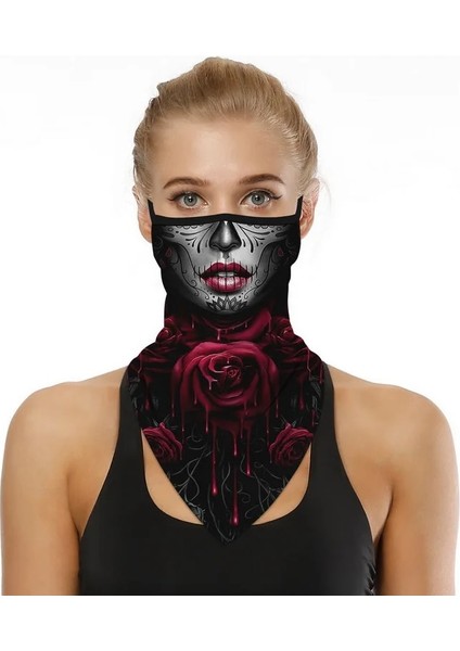 Fildişi Tarzı Cadılar Bayramı Palyaço Kafatası Baskı Dikişsiz Balaclava Sihirli Eşarp Doğa Sporları Bandanalar Erkekler Bisiklet Yürüyüş Eşarp Boyun Körüğü (Yurt Dışından) fiyatları