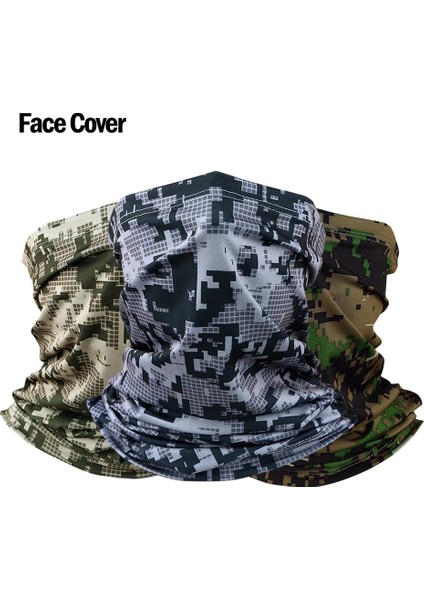 Siyah Stil Uv Protection Ice Silk Face Cover Neck Tube Outdoor Sports Bandana Scarf Breathable Hiking Scarf Neck Gaiter Bandana (Yurt Dışından) fiyatları
