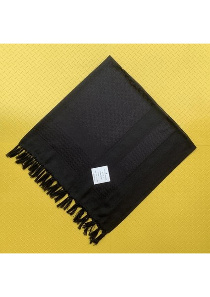 Beyaz Stil 110X110CM Kadın Eşarp Bandana, Filistin Fular Şal Yaka, Askeri Taktik Erkek Eşarp Keffiyeh Filistin Shemagh Boyunbağı Shemag (Yurt Dışından)