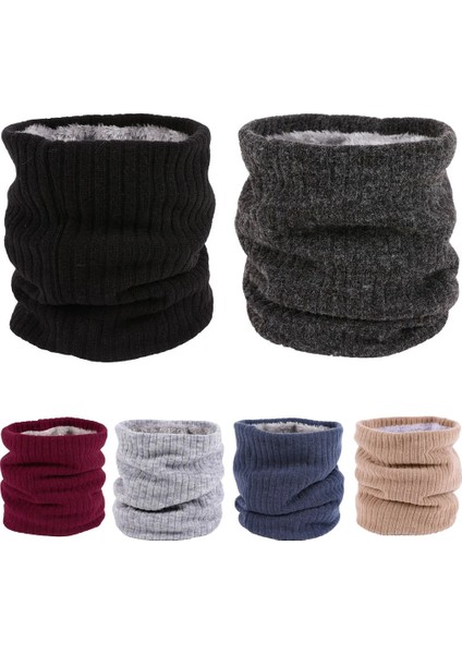 Siyah Stil 2021 Kış Boyun Tüp Isıtıcı Polar Tıknaz Örgü Eşarp Daire Döngü Moda Erkek Kadın Yumuşak Kalın Unisex Katı Atkılar Açık (Yurt Dışından) fiyatları