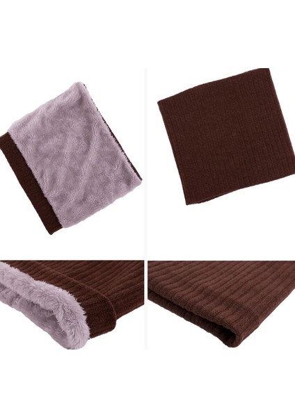 Siyah Stil 2021 Kış Boyun Tüp Isıtıcı Polar Tıknaz Örgü Eşarp Daire Döngü Moda Erkek Kadın Yumuşak Kalın Unisex Katı Atkılar Açık (Yurt Dışından) modelleri