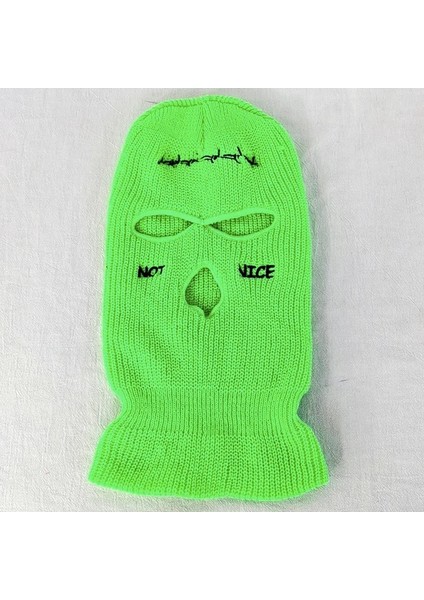 Yeşil Stil Balaclava Kayak Maskesi Güzel Değil Nakış Ordu Taktik Maske 3 Delik Tam Yüz Maskeleri Cs Rüzgar Geçirmez Örgü Bere Şapka Yürüyüş Eşarp Sıcak (Yurt Dışından)