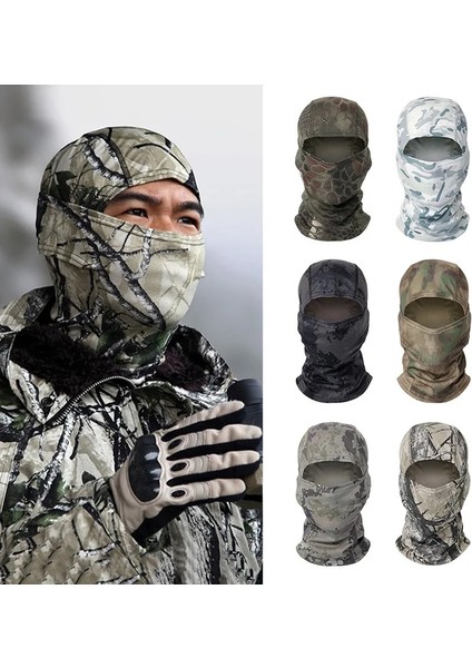 No.13 Tarzı Taktik Kamuflaj Balaclava Tam Yüz Maskesi Cs Wargame Ordu Avcılık Bisiklet Sporları Kask Astar Kap Askeri Multicam Arf (Yurt Dışından)