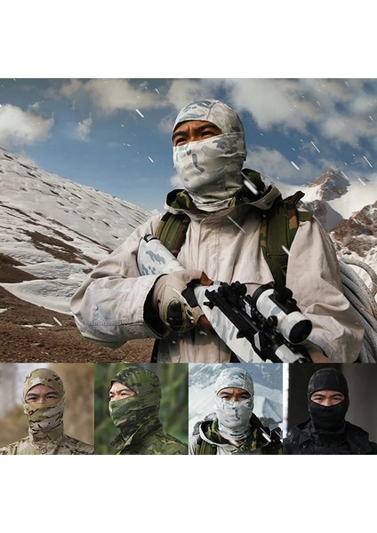 No.13 Tarzı Taktik Kamuflaj Balaclava Tam Yüz Maskesi Cs Wargame Ordu Avcılık Bisiklet Sporları Kask Astar Kap Askeri Multicam Arf (Yurt Dışından)