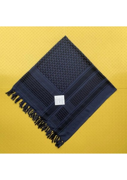 Mavi Stil Taktik Keffiyeh Shemagh Arap Eşarp Hafif Şal Boyun Örtüsü Askeri Avcılık Çöl Açık Rüzgar Geçirmez Pamuk Şal Eşarp (Yurt Dışından)