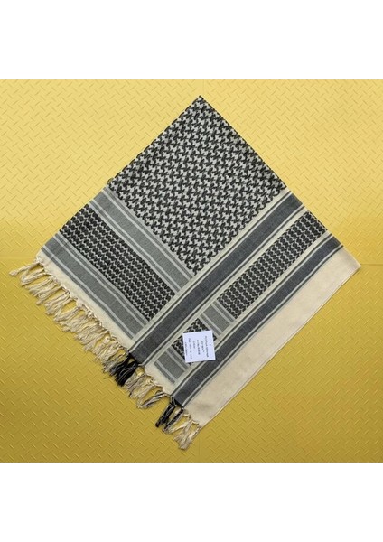 Mavi Stil Taktik Keffiyeh Shemagh Arap Eşarp Hafif Şal Boyun Örtüsü Askeri Avcılık Çöl Açık Rüzgar Geçirmez Pamuk Şal Eşarp (Yurt Dışından)