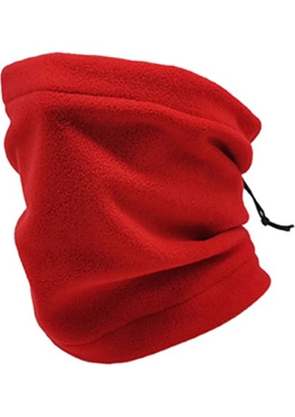 Kırmızı Stil Fleece Neck Buff Male Bandana Winter Windproof Scarves Soft Cycling Hiking Half Mask Neck Warmer Gaiter Snowboard Bandana Ski (Yurt Dışından)