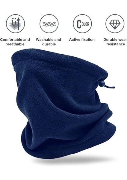 Kırmızı Stil Fleece Neck Buff Male Bandana Winter Windproof Scarves Soft Cycling Hiking Half Mask Neck Warmer Gaiter Snowboard Bandana Ski (Yurt Dışından) fırsatları