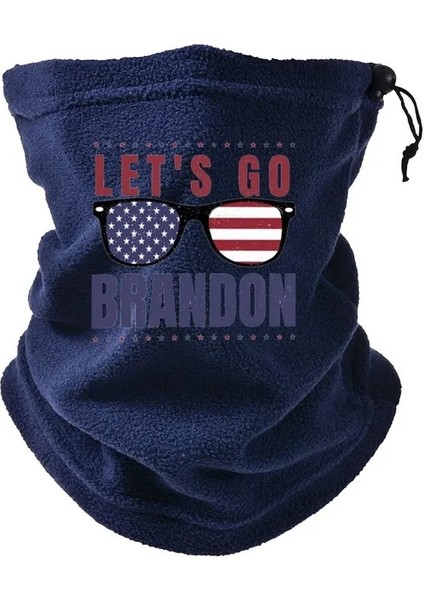 I-Let Go Brandon Style Fleece Neck Buff Male Bandana Neck Warmer Winter Windproof Tube Scarves For Face Soft Women Half Mask Gaiter Snowboard Ski Buff (Yurt Dışından)