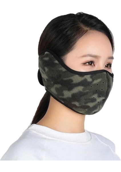 Kamuflaj Tarzı Yeni Kış Yarım Yüz Maskesi Moda Termal Polar Kulak Ağız Kapağı Boyun Isıtıcı Rüzgar Geçirmez Bisiklet Snowboard Kayak Yürüyüş Spor Eşarp (Yurt Dışından)