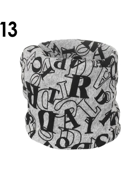 No.13 Tarzı 1 Adet Unisex Renkli Fular Yumuşak Pamuk Sıcak Boyun Eşarp Yaka Sihirli Bandana Yüz Kapağı Doğa Sporları Koşu Bisiklet Aksesuarı (Yurt Dışından)