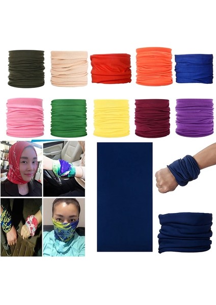 No.7 Tarzı Bisiklet Açık Eşarp Güneş Düz Renk Binme Türban Saç Bandı Ter Emici Koruma Bandana Boyun Çorapları Çok Fonksiyonlu (Yurt Dışından) fiyatları