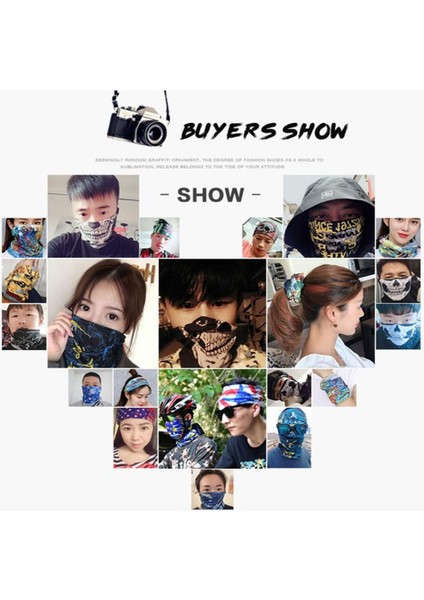 A19 Stili Doğa Sporları Doğa Yürüyüşü Scarvetyles Unisex Doğa Yürüyüşü Sihirli Eşarp Dikişsiz Bandana Binme Ter Emilimi Esneklik Güneş Kremi (Yurt Dışından) indirimleri