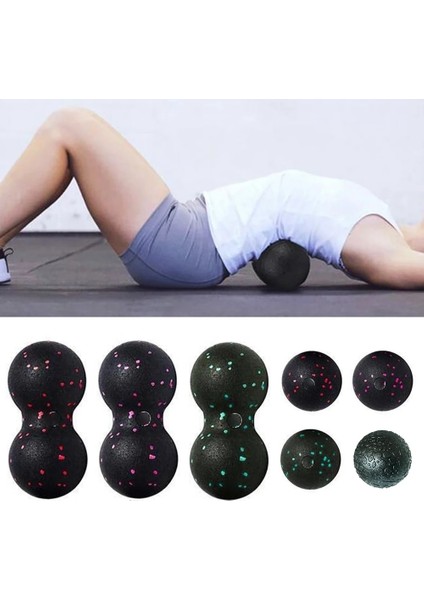 Gök Mavisi Tarzı Epp Lacrosse Myofascia Ball Peanut Massage Ball High Density Lightweight Fitness Body Fascia Exercise Relieve Pain Ball For Yoga (Yurt Dışından) modelleri