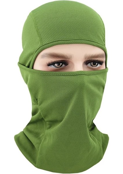 CA065-KOYU Yeşil Stil Motosiklet Yüz Maskesi Bisiklet Balaclava Tam Kapak Buffs Şapka Balaclava Likra Kayak Boyun Yaz Güneşi Ultra Uv Koruması Ince Sıcak (Yurt Dışından)