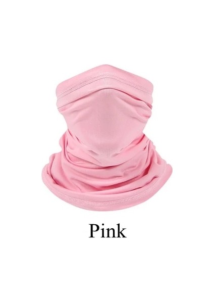 Pembe Tarzı Açık Güneş Koruma Eşarp Bisiklet Bandana Balaclava Kamp Avcılık Maskesi Motosiklet Aksesuarları Yüz Maskesi Snood Spor (Yurt Dışından)